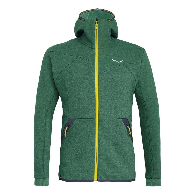 SALEWA Men’s Solid Logo Dry Full-zip Hoodie Jacket