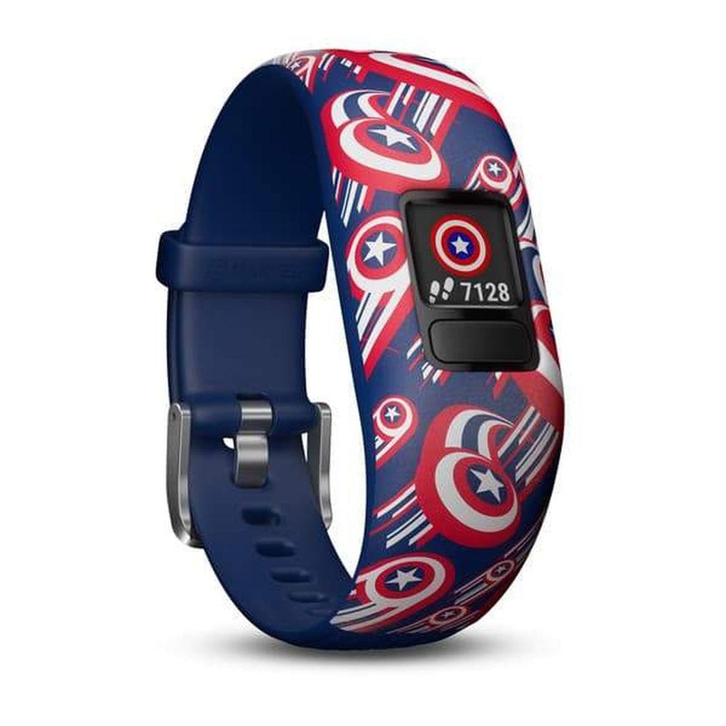 GARMIN Kid’s Vivofit Jr.2 Captain America Adjustable Band – Polycarbonate | Aluminum