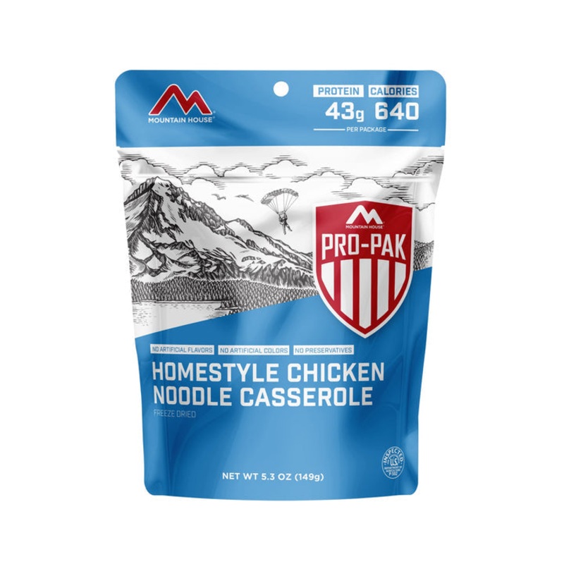 Mountain House Homestyle Chicken Noodle Casserole – Pro-Pak